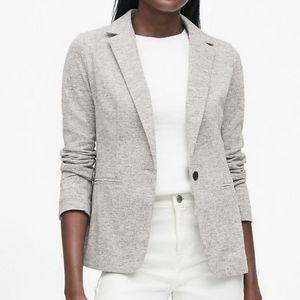 Banana Republic grey wool blend knit blazer - 0p